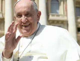 Os parabéns ao Papa na festa de São Jorge