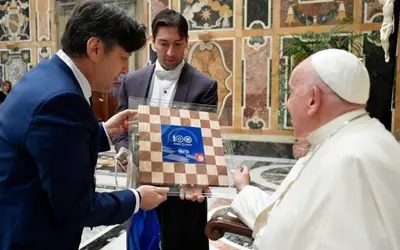 O Papa a jogadores de dama: mantenham vivos vossos momentos de espiritualidade