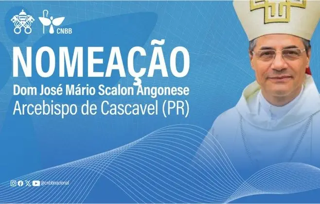 Papa nomeia dom José Mário Scalon Angonese arcebispo de Cascavel